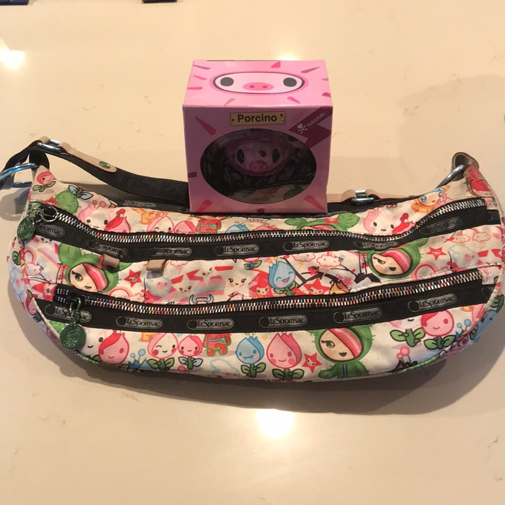 Tokidoki bag and pig figure 🐷